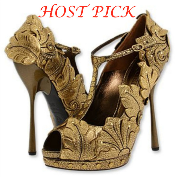 AUT Couture Floral Applique platform heels - Picture 1 of 8